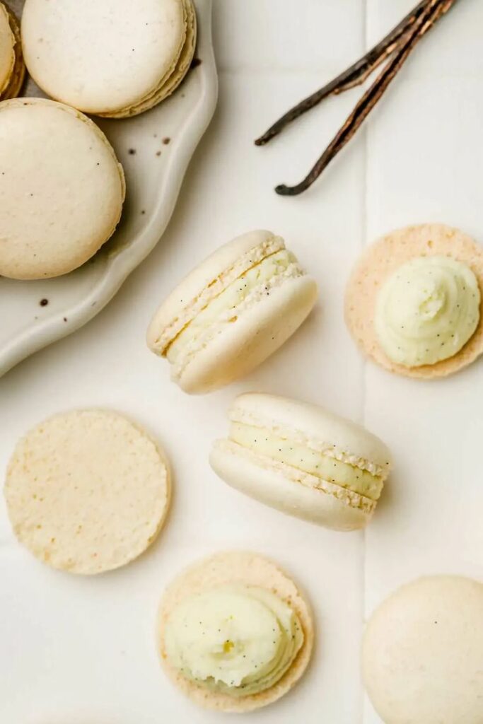 macaron vanille 